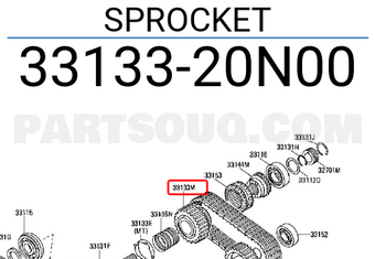 Nissan 3313320N00 SPROCKET