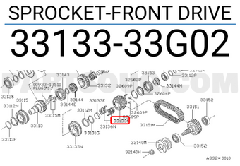 Nissan 3313333G02 SPROCKET-FRONT DRIVE