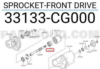 Nissan 33133CG000 SPROCKET-FRONT DRIVE