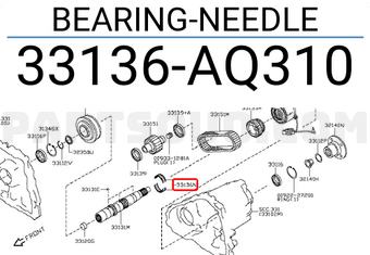 Nissan 33136AQ310 BEARING-NEEDLE