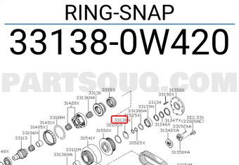 Nissan 331380W420 RING-SNAP