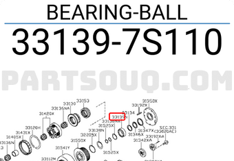 Nissan 331397S110 BEARING-BALL