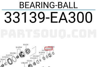 Nissan 33139EA300 BEARING-BALL