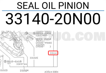 Nissan 3314020N00 SEAL OIL PINION