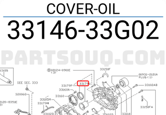 Nissan 3314633G02 COVER-OIL