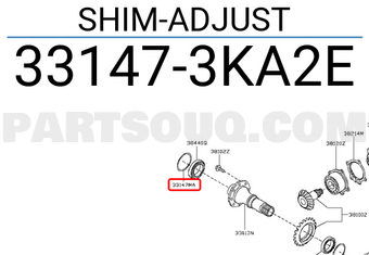 Nissan 331473KA2E SHIM-ADJUST
