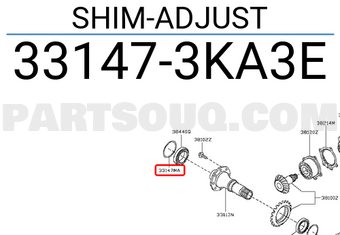 Nissan 331473KA3E SHIM-ADJUST