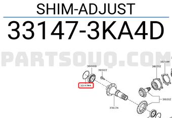 Nissan 331473KA4D SHIM-ADJUST