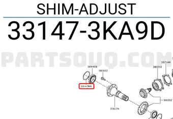 Nissan 331473KA9D SHIM-ADJUST