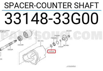 Nissan 3314833G00 SPACER-COUNTER SHAFT
