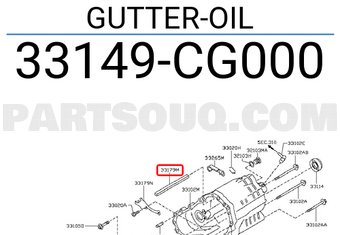 Nissan 33149CG000 GUTTER-OIL