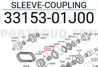 Nissan 3315301J00 SLEEVE-COUPLING