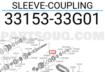Nissan 3315333G01 SLEEVE-COUPLING