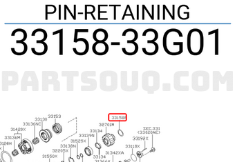 Nissan 3315833G01 PIN-RETAINING