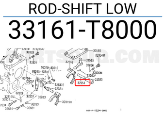 Nissan 33161T8000 ROD-SHIFT LOW