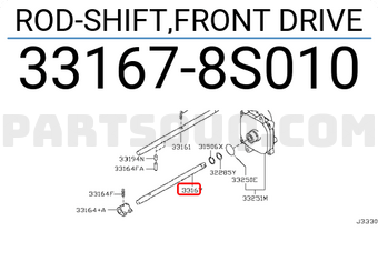 Nissan 331678S010 ROD-SHIFT,FRONT DRIVE
