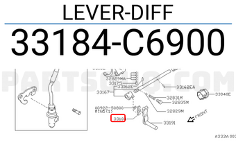 Nissan 33184C6900 LEVER-DIFF