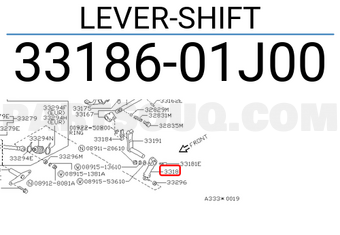 Nissan 3318601J00 LEVER-SHIFT