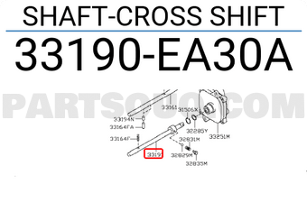 Nissan 33190EA30A SHAFT-CROSS SHIFT