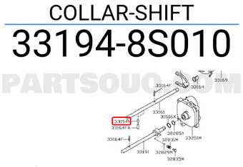 Nissan 331948S010 COLLAR-SHIFT