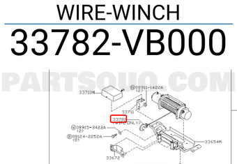 Nissan 33782VB000 WIRE-WINCH