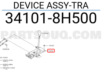 Nissan 341018H500 DEVICE ASSY-TRA