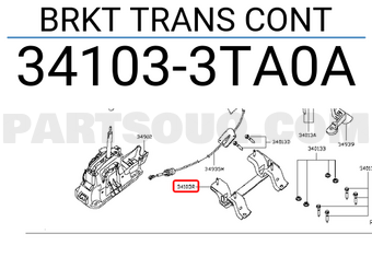 Nissan 341033TA0A BRKT TRANS CONT