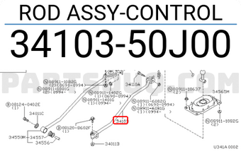 Nissan 3410350J00 ROD ASSY-CONTROL