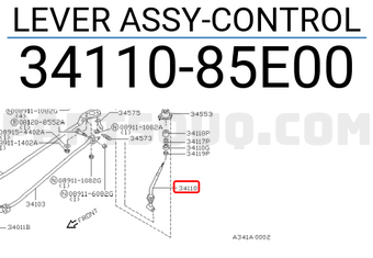 Nissan 3411085E00 LEVER ASSY-CONTROL