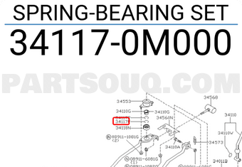 Nissan 341170M000 SPRING-BEARING SET