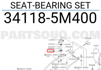 Nissan 341185M400 SEAT-BEARING SET