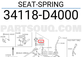 Nissan 34118D4000 SEAT-SPRING
