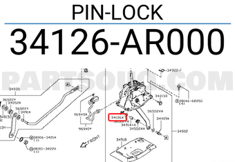 Nissan 34126AR000 PIN-LOCK