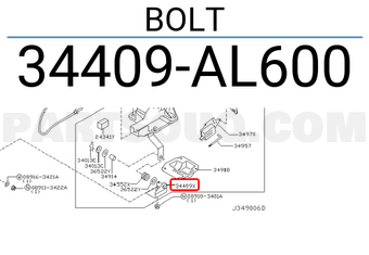 Nissan 34409AL600 BOLT