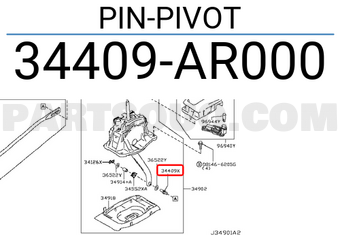 Nissan 34409AR000 PIN-PIVOT