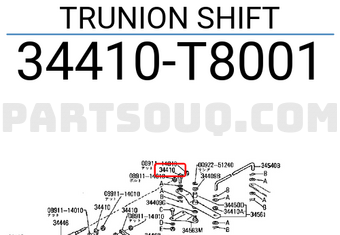 Nissan 34410T8001 TRUNION SHIFT