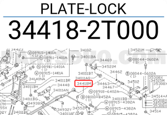 Nissan 344182T000 PLATE-LOCK