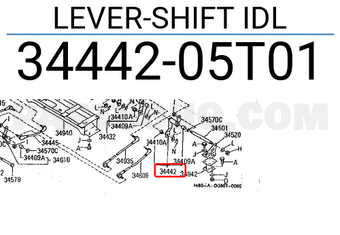 Nissan 3444205T01 LEVER-SHIFT IDL