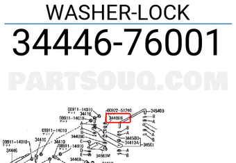 Nissan 3444676001 WASHER-LOCK