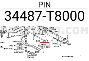 Nissan 34487T8000 PIN