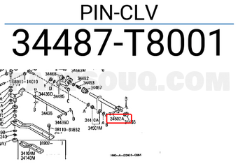 Nissan 34487T8001 PIN-CLV