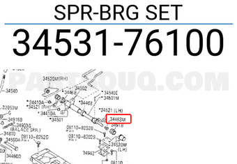 Nissan 3453176100 SPR-BRG SET
