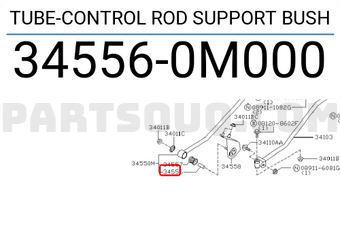 Nissan 345560M000 TUBE-CONTROL ROD SUPPORT BUSH