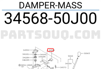 Nissan 3456850J00 DAMPER-MASS