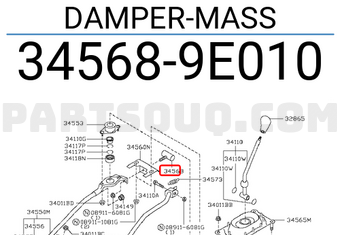 Nissan 345689E010 DAMPER-MASS