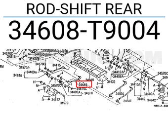 Nissan 34608T9004 ROD-SHIFT REAR