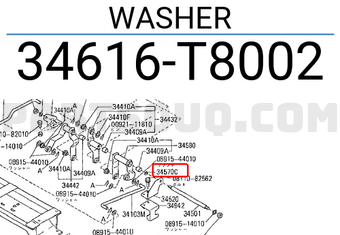 Nissan 34616T8002 WASHER