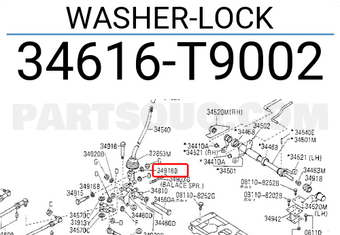 Nissan 34616T9002 WASHER-LOCK