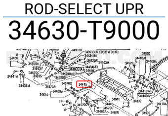 Nissan 34630T9000 ROD-SELECT UPR