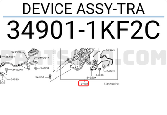Nissan 349011KF2C DEVICE ASSY-TRA
